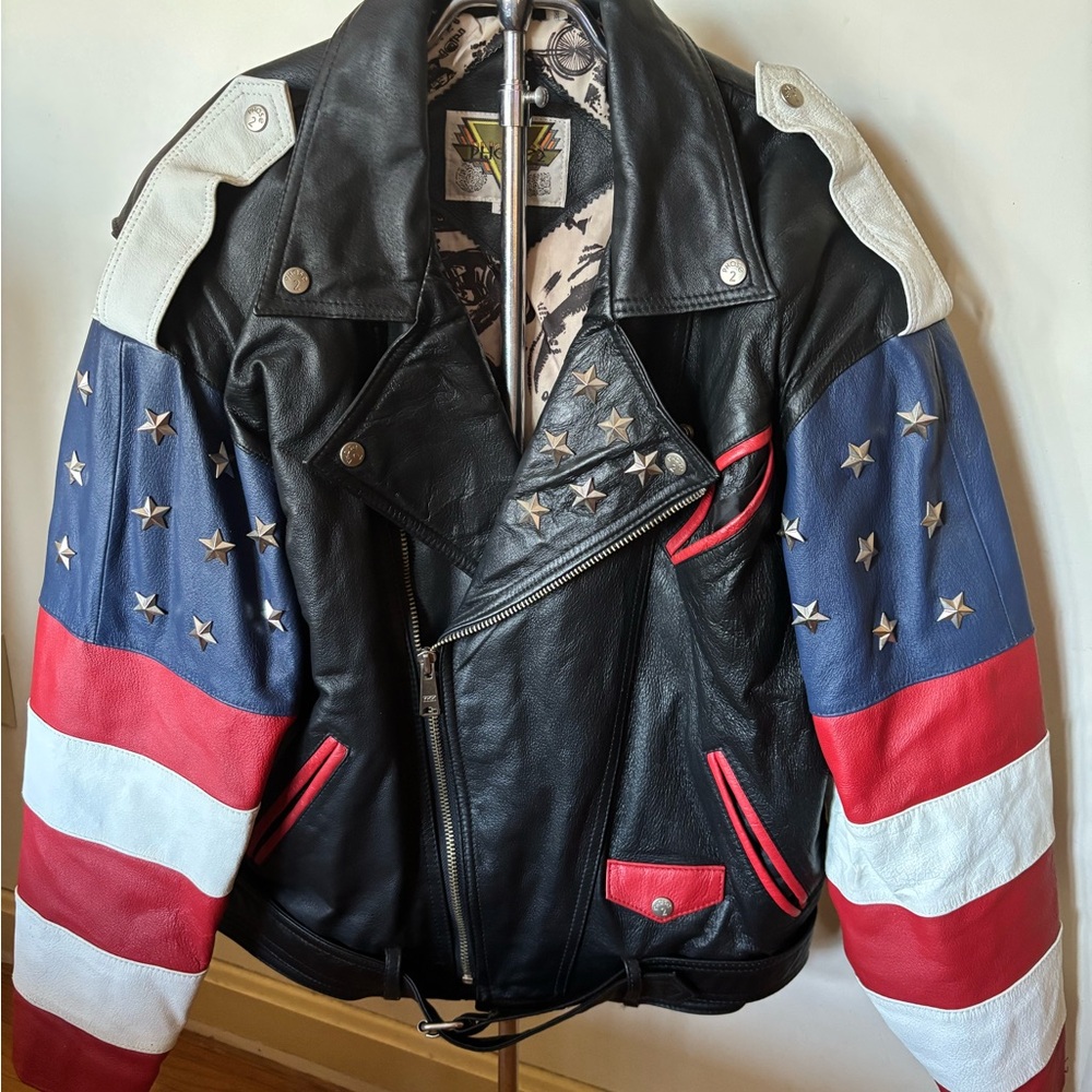 Leather jacket. This jacket is so unique! You just won’t see anyone wearing it